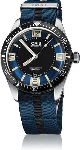Discount ORIS DIVER SIXTY FIVE BLUE DIAL ON NATO STRAP watch 01-733-7707-4035-07-5-20-29FC